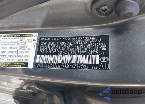 2007 Toyota Corolla S z USA, uszkodzony, nr VIN 2T1BR32E17C717774